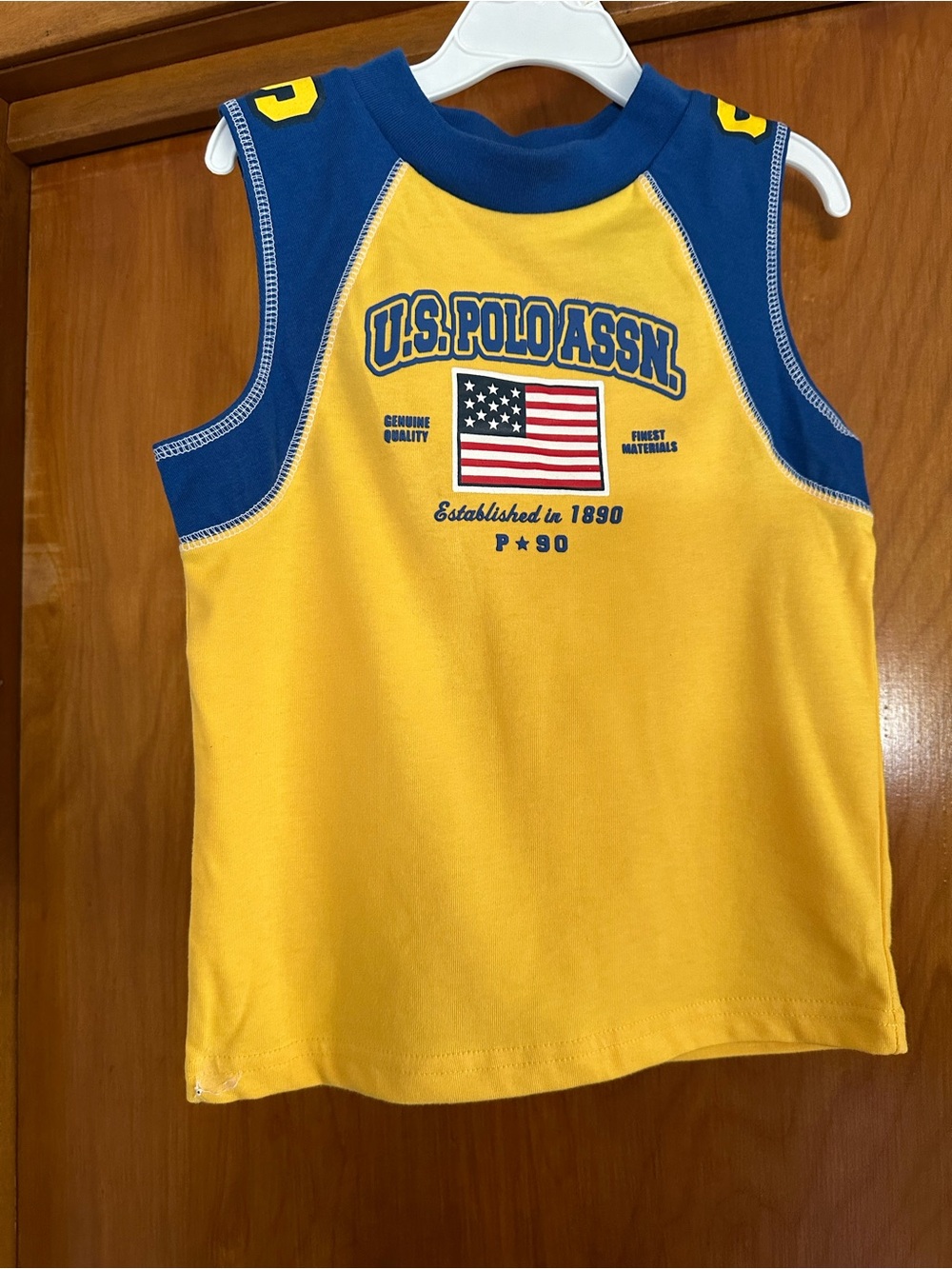 U.S. Polo Assn. Boys 3T NWT Flag Colorblock Tank Top